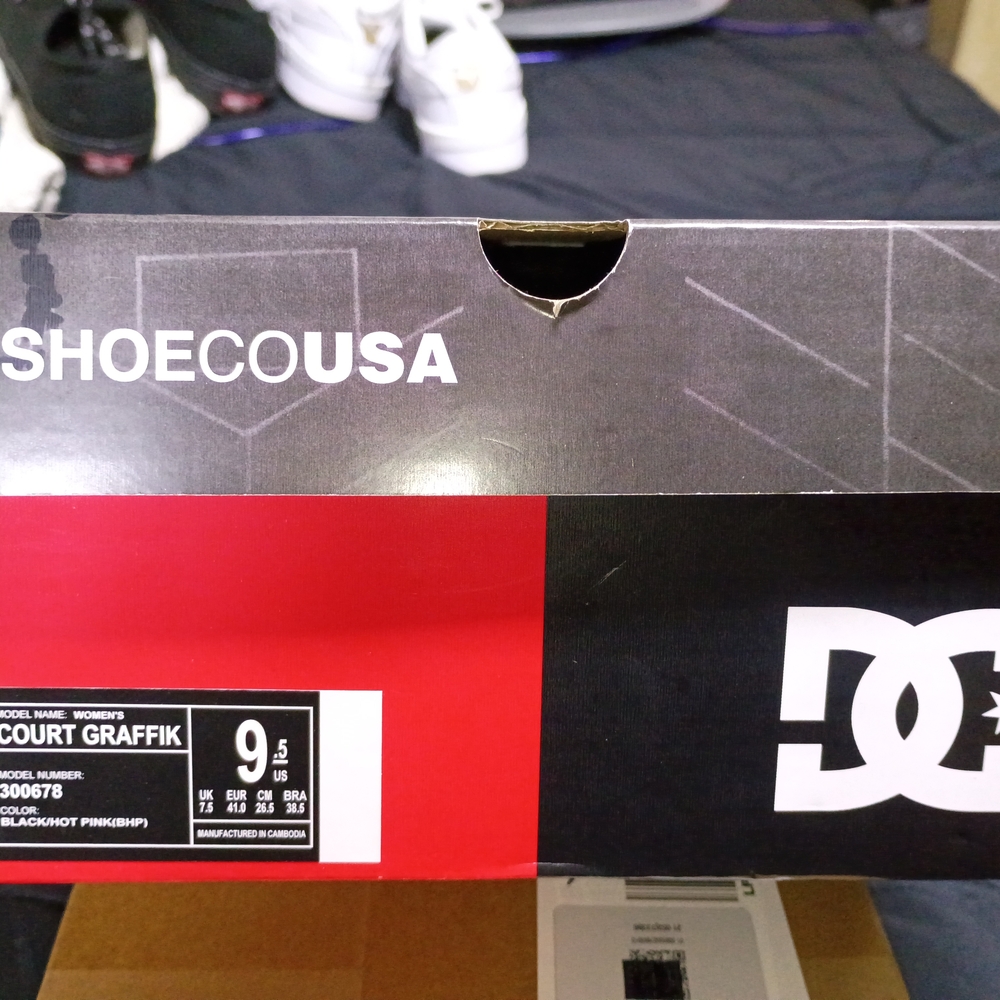DC Women's Black & Pink Skate Sneaker - Picture 2 of 5